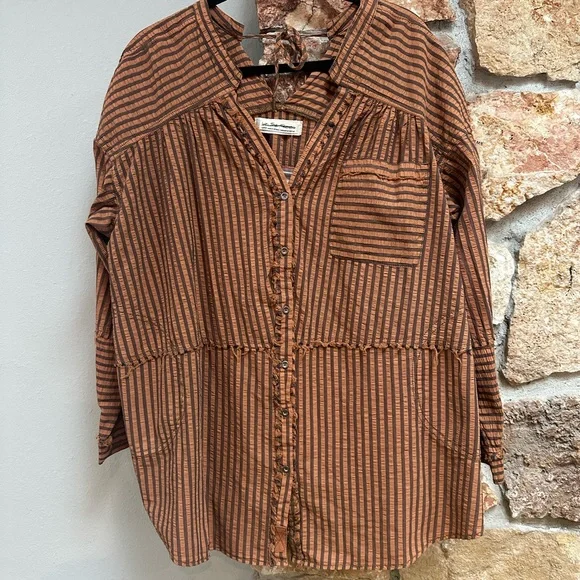 Free People striped button down - Picture 2 of 3